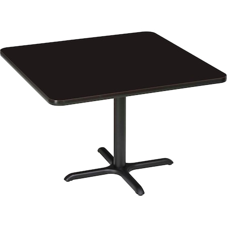 Interion By Global Industrial Bar Table, 36 in W, 36 in L, 42 in H 695808BK